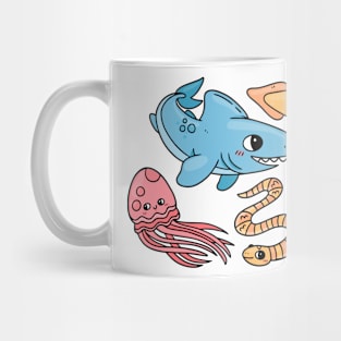 Sea Animal Cartoon Mug